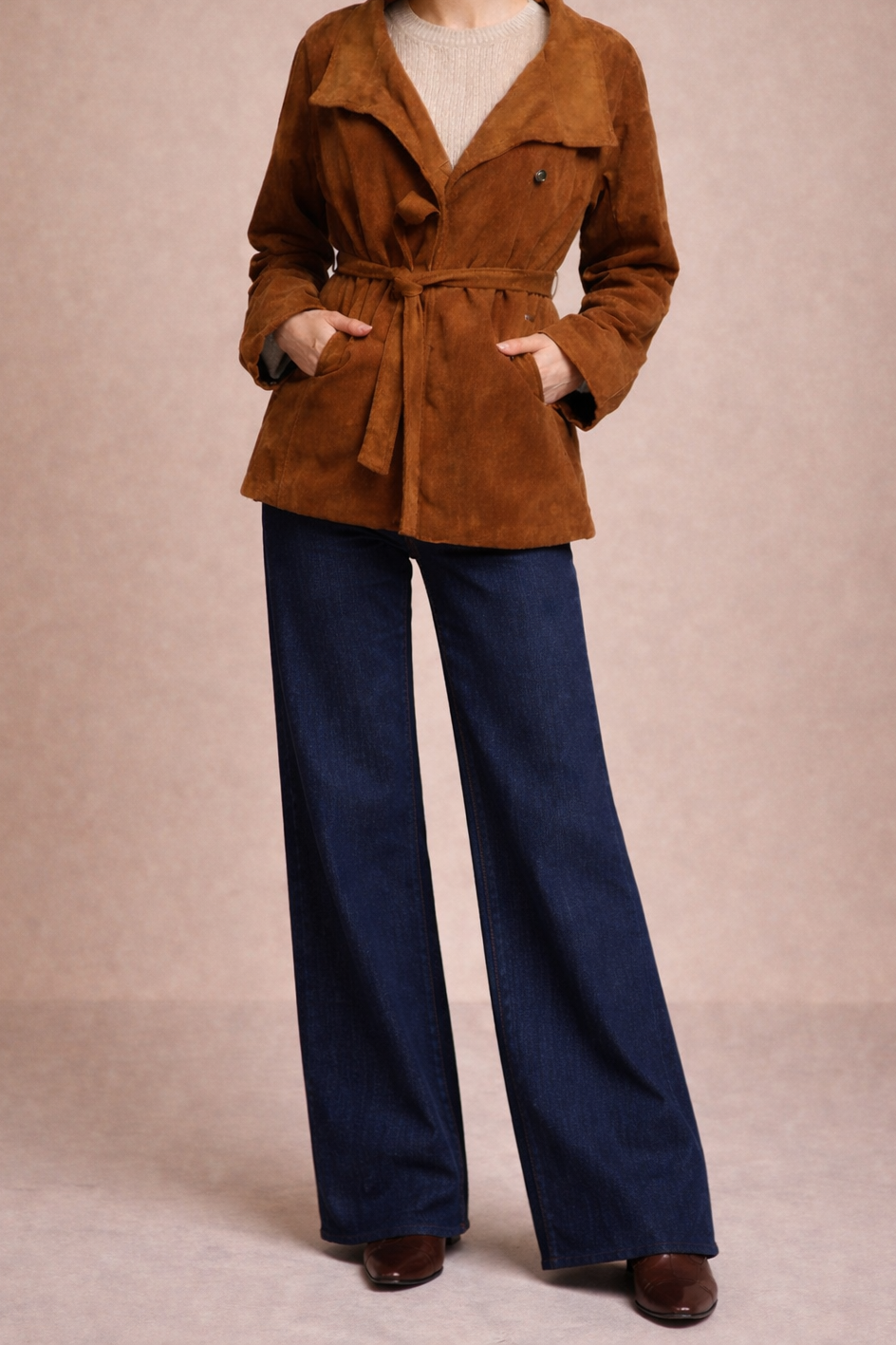 Velour Belted Jacket