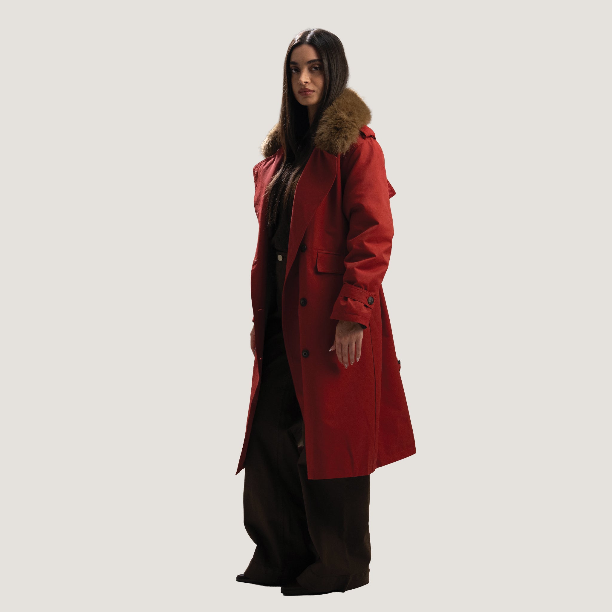 Scarlet Fur Coat