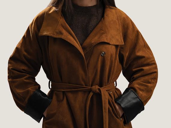 Velour Belted Jacket