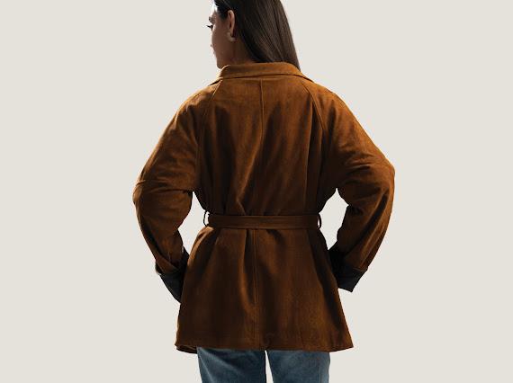 Velour Belted Jacket