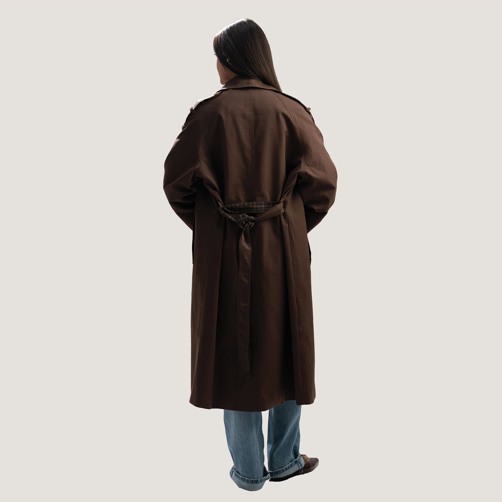 Brown Checkline Coat