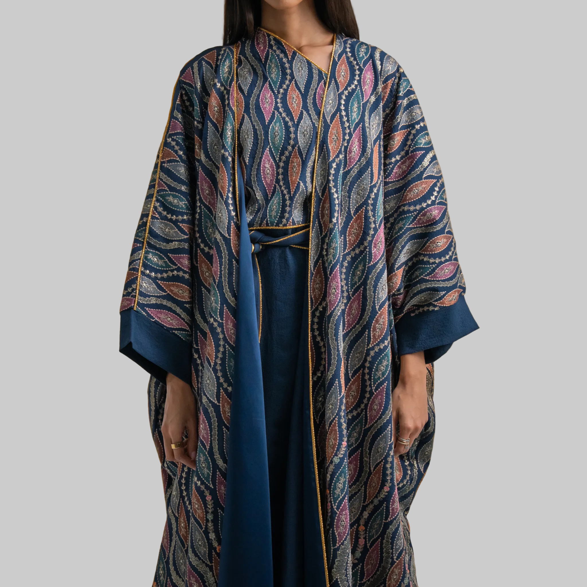 Ink Blue Bisht