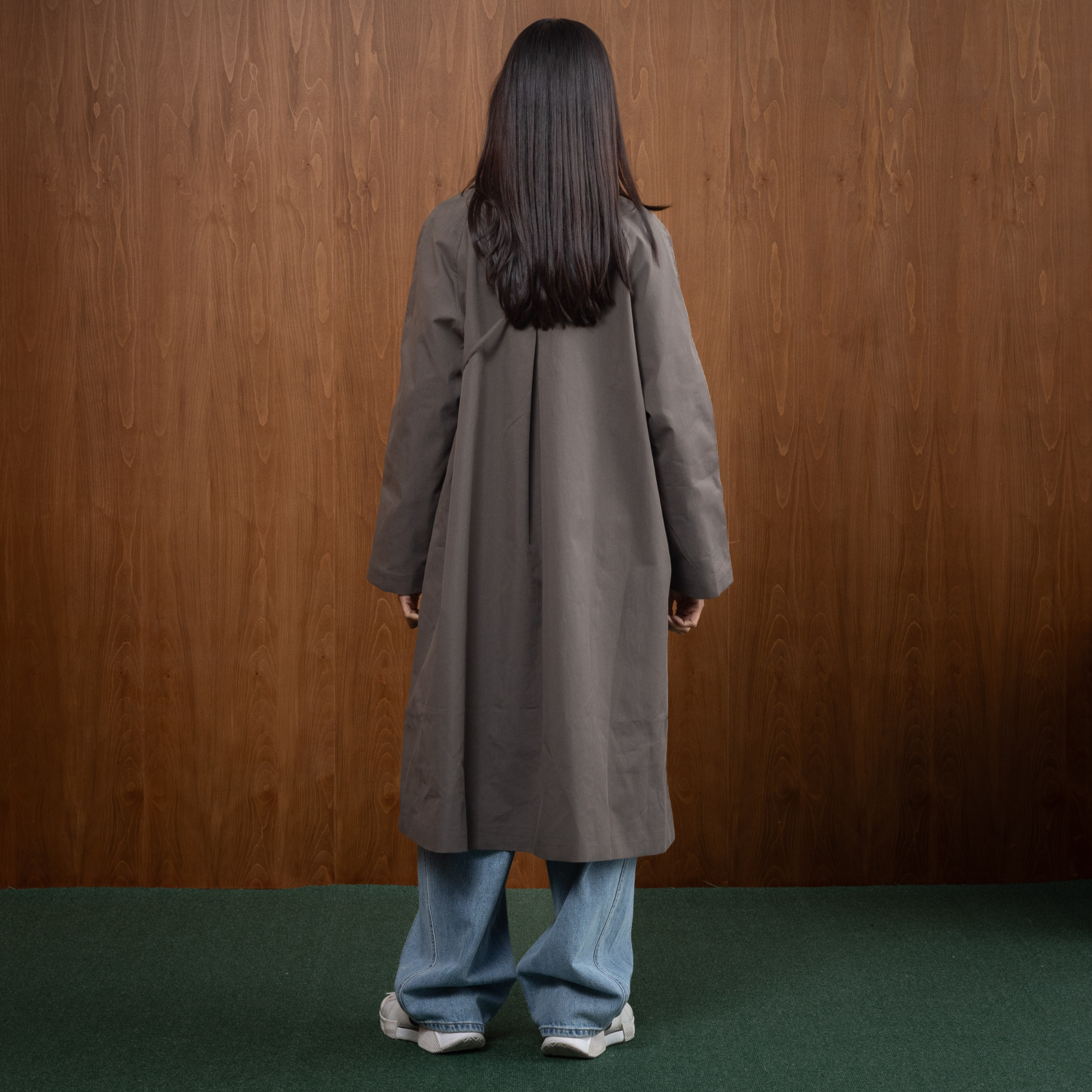 Gray Coat & Crossbag Set